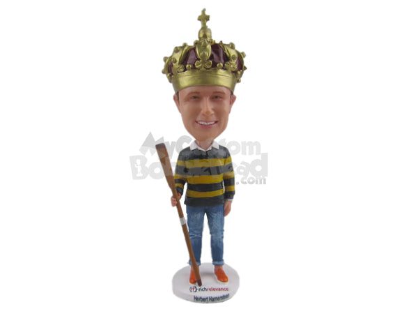 Custom Bobblehead Man Wearing T-Shirt And Jeans With Mashal In Hand - Super Heroes & Movies Super Heroes Personalized Bobblehead & Cake Topper Custom Bobblehead Man Wearing T-Shirt And Jeans With Mashal In Hand - Super Heroes & Movies Super Heroes Personalized Bobblehead & Cake Topper